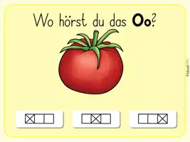 Vorschau - Stationenlernen - Buchstabeneinführung - wo hörst du das O? - interaktive PDF - Seite 2