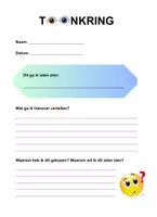 Voorbeeld - kringen - toonkring - iets tonen - Voorblad