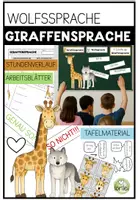 Vorschau - Unterrichtsreihen - Giraffen- und Wolfssprache – Konflikte kindgerecht lösen (Soziales Lernen 1.–4. Klasse) - Deckblatt