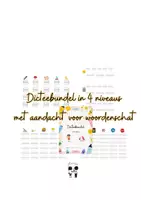 Voorbeeld - Dicteebundel in 4 niveaus met aandacht voor woordenschat - Voorblad