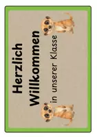 Vorschau - Mal- und Bastelvorlagen - Türschild Klassenzimmer Erdmännchen / Erdmännchenklasse - Seite 2