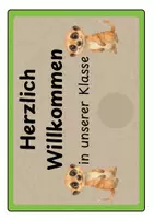 Vorschau - Mal- und Bastelvorlagen - Türschild Klassenzimmer Erdmännchen / Erdmännchenklasse - Seite 3