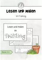 Vorschau - Arbeitsblätter - Lesen und Malen im Frühling KL 3/4 - Deckblatt
