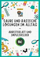 Vorschau - Stundenentwürfe - Saure und basische Lösungen im Alltag - Arbeitsblatt und Einstieg - Deckblatt