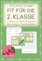 Vorschau - Arbeitsblätter - Escape Room Schulanfang 2. Klasse (Mathe & Deutsch) - Deckblatt