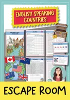 Vorschau - Arbeitsblätter - English Speaking Countries Escape Room (Englisch) - Deckblatt