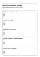 anteprima - Quiz - Padronanza dei numeri da 1 a 100 - Pagina 1