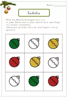 Vorschau - Arbeitsblätter - Weihnachtskugeln – Kombinatorikübungen, Sudoku & Legematerial | Klasse 3-4 - Seite 3