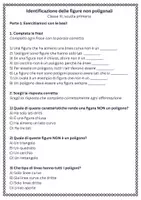 anteprima - Esercizi - Identificazione delle figure non poligonali - Scheda di lavoro - Pagina 1