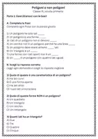 anteprima - Esercizi - Poligoni e non poligoni - Scheda di lavoro - Pagina 1