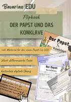 Vorschau - Arbeitsblätter - Religion - Der Papst | Flipbook | digitale Übung - Deckblatt