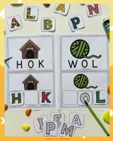 Voorbeeld - Spelen met 3 letterwoorden - Pagina 1