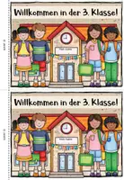 Vorschau - Arbeitsblätter - Willkommen in der dritten Klasse | Miniheft | mit Sommerferien-Reflexion - Seite 1