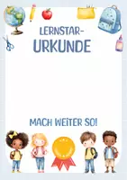 Vorschau - Anderer Materialtyp - Auszeichnung Schuljahresende / Ende Semester – Zeugnis, Zeugniszusatz, Das wahre Zeugnis, Lernstar-Urkunde für Kinder. Motivation 1. Klasse Grundschule - Seite 3