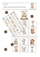 Vorschau - Spiele - Safari Merkspiel- Auf der Lauer hinter der Mauer - Deckblatt