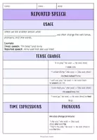 Vorschau - Arbeitsblätter - REPORTED SPEECH (+QUESTIONS): INFO, ÜBUNGEN, TAFELMATERIAL - Seite 3