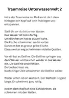 Vorschau - Arbeitsblätter - Traumreise 2 - Deckblatt