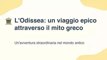 anteprima - Presentazioni / Lavagne - L'Odissea: Un viaggio epico nel mito greco - Presentazione - Pagina 1