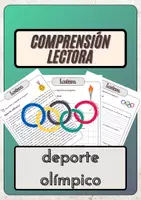 Vista previa - Hojas de trabajo - Comprensión lectora – deporte olímpico + soluciones - Portada