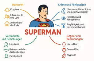 Vorschau - Arbeitsblätter - Arbeitsblätter zum Thema "Superman" + Lösung & MP3 + Mindmap + Infografik - Seite 2