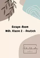 Vorschau - Anderer Materialtyp - Escape-Room Klasse 3 Deutsch - Deckblatt