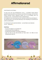 Vorschau - Anderer Materialtyp - Affirmationsrad - Positives Selbstbild stärken - Seite 1