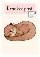 Vorschau - Merkblätter - Krankenpost - Otter - Deckblatt und Kopiervorlage - Seite 2