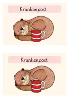 Vorschau - Merkblätter - Krankenpost - Otter - Deckblatt und Kopiervorlage - Seite 3