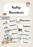 Vorschau - Poster - Knuffige Klassendienste - Zur Visualisierung der Dienste - Deckblatt
