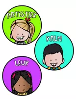 Voorbeeld - 'Ik ben' spiegelkaartjes - Pagina 1