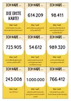 Vorschau - Spiele - Große Zahlen bis 1 Million Ich habe ... Wer hat ...? Spiel - Seite 1