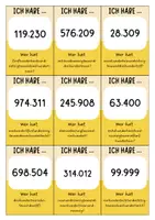 Vorschau - Spiele - Große Zahlen bis 1 Million Ich habe ... Wer hat ...? Spiel - Seite 2