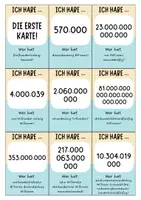 Vorschau - Spiele - Große Zahlen bis Trilliarde Ich habe ... Wer hat ...? Spiel - Seite 1