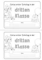 Vorschau - Arbeitsblätter - Heftchen für die ersten Schultage in Klasse 3 - Seite 1