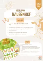 Vorschau - Spiele - Regelspiel Auf dem Bauernhof - Bauernhoftiere - Deckblatt