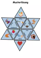 Vorschau - Spiele - GRATIS Legestern Buchstabe H Wortschatz - DaZ/DaF, Deutsch (Klassen 1 und 2) - Seite 2
