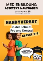 Vorschau - Arbeitsblätter - Handyverbot in der Schule - Deckblatt