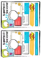 Vorschau - Mal- und Bastelvorlagen - Schulstart - Superheldinnen und Superhelden Steckbriefe - Seite 2