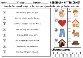 Vorschau - Spiele - Lesespur / Leserätsel Thema Buchstabe H - DaZ/DaF, Deutsch - Seite 2