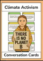 Vorschau - Arbeitsblätter - Climate Activism: Conversation Cards - Speaking Prompts - Deckblatt