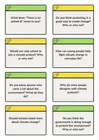 Vorschau - Arbeitsblätter - Climate Activism: Conversation Cards - Speaking Prompts - Seite 1