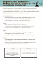 Vorschau - Arbeitsblätter - „Begegnung oder Eroberung“ – Anlässe, Ursachen, Motive & Folgen kultureller Begegnungen - Deckblatt