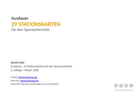 Vorschau - Stationenlernen - Ausdauer: 29 Stationskarten für den Sportunterricht - Seite 2