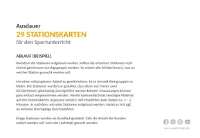 Vorschau - Stationenlernen - Ausdauer: 29 Stationskarten für den Sportunterricht - Seite 3