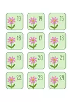 Voorbeeld - Klasnummers thema bloem - Pagina 3