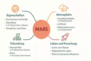 Vorschau - Arbeitsblätter - Arbeitsblätter zum Thema "Mars" + Lösung & MP3 + Mindmap + Infografik - Seite 2