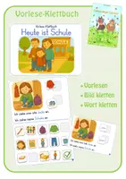 Vorschau - Fördermaterial/Inklusion - Vorlese-Klettbuch: Heute ist Schule - Deckblatt