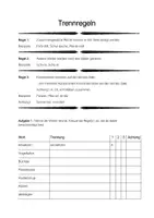 Vorschau - Arbeitsblätter - Trennregeln Arbeitsblätter - Deckblatt