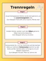 Vorschau - Poster - Plakat Trennregeln - Deckblatt