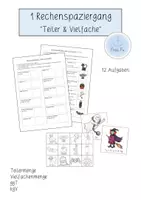 Vorschau - Arbeitsblätter - Materialpaket "Rechenspaziergänge Klasse 5 - 7" (wachsend) - Seite 1